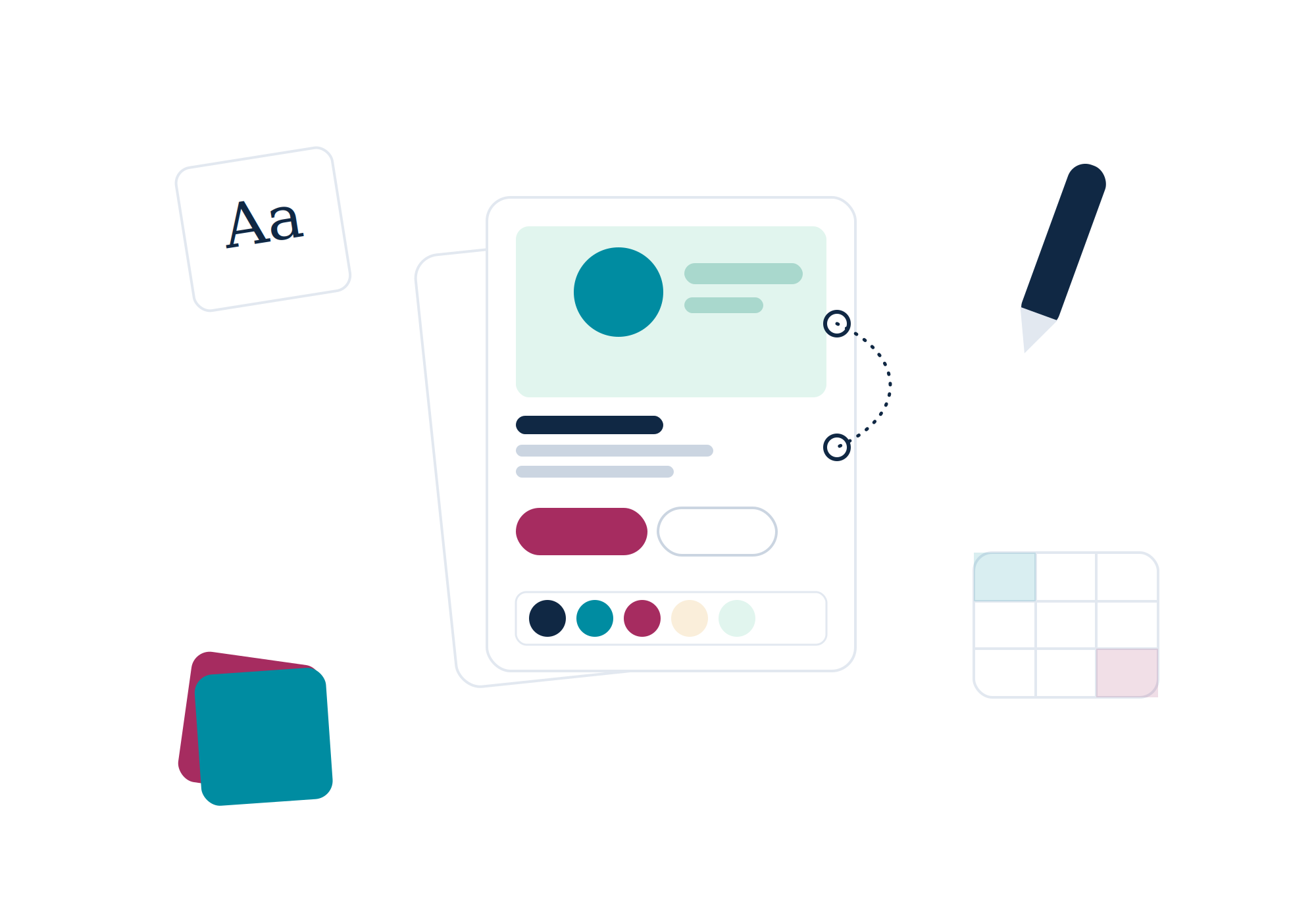 Visual design illustration